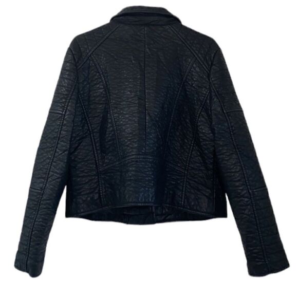 Robert Phillipe Black Vegan Leather Jacket(Size XL) - Picture 4 of 11